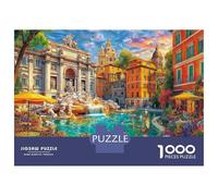 Fontana di Trevi_ Italia Puzzle 1000 Pezzi, Jigsaw Puzzle Per Adulti E Ragazzi Dai 14 Anni in Su, Gioco Di Puzzle 38x26cm/1000pcs