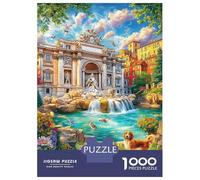 Fontana di Trevi_ Italia Puzzle 1000 Pezzi - Jigsaw Puzzle Regali Per Adulti E Bambini, Gioco Di Sfida Intellettuale, 52x38cm/1000pcs