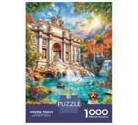 Fontana di Trevi_ Italia Puzzle 1000 Pezzi, Puzzle Impossibile 1000 Pezzi, Gioco Di Sfida Intellettuale 38x26cm/1000pcs