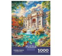 Fontana di Trevi_ Italia Puzzle Da 1000 Pezzi - Puzzle Ad Alta Difficoltà,Giochi Stimolanti Per Tutta La Famiglia 70x50cm/1000pcs