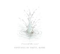 Fontana di Trevi Notebook: Rome Travel Journal, 109 Lined Pages, Italian Souvenir & Holiday Stocking Stuffer Gift under $10