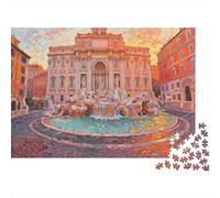 Fontana Di Trevi Puzzle 1000 Pezzi Premium, Decorazione Della Casa, Attività Per La Famiglia, Opere D'arte 1000pcs (75x50cm)