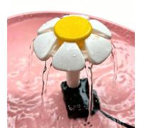 Fontana Esterna per solare Attira Uccelli per giardino Fontana(Pink) | Design romantico a per cuore, attrae uccelli, fontana per solare, plastica , per verde rosso