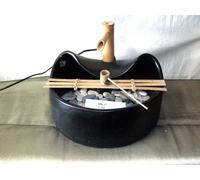 FONTANA FONTANELLA ZEN A RICICLO D'ACQUA CON SASSI E ROCCIA