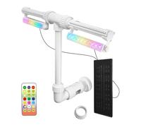 Fontana Galleggiante per Piscina,Telecomando Impermeabile,Fontana a Cascata con Spruzzo d'Acqua | per Piscine Fuori Terra e Interrate, Spa, Giardino, Cortile, Decorazioni per Esterni, Feste Estive