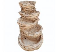 Fontana Giardino Niagara Marrone Calcestruzzo Senza Rubinetto 70 x 60 x h.95 cm