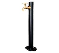 Fontana in acciaio inossidabile 304 per esterni, con rubinetto, autoportante, resistente al gelo, per irrigazione da giardino (oro1)