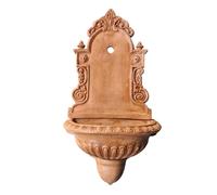 Fontana in Terracotta Cuoio a parete muro sospesa 3 pezzi toscana h 82 arredo
