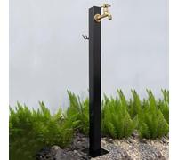 Fontana indipendente della colonna dell'acqua del giardino dell'acciaio inossidabile con il rubinetto, caratteristica dell'acqua all'aperto di facile installazione per la decorazione del giardino