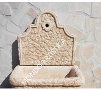 FONTANA LAVANDINO A MURO PARETE LAVANDINO PER ESTERNO DA GIARDINO CEMENTO 126 CM