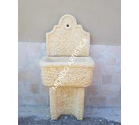 FONTANA LAVANDINO A MURO PARETE LAVANDINO PER ESTERNO DA GIARDINO CEMENTO 126 CM