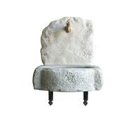 Fontana lavello da muro in cemento realizzato a mano con staffe Decogarden Romano