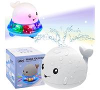 Fontana luminosa per il bagno con balena bianca Woopie