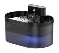 Fontana per bere senza fili, regalo per amanti dei gatti e mamme di gatti: 2,2L di capacità, fontana con sensore di movimento per gatti/cani, ricaricabile a 4200 mAh, colore nero nero,3 elementi filtr