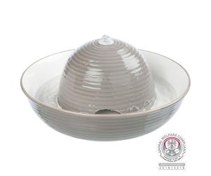 Fontana per bere Vital Flow 1,5 l/ø 28 × 12 cm grigio/bianco