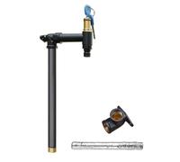 Fontana per esterni con rubinetto di bloccaggio, colonna d'acqua cilindrica antigelo nera ideale per cortili e paesaggi fontana d'acqua per uso in giardino.