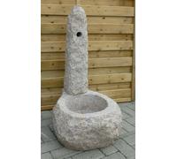 FONTANA per giardino in PIETRA naturale granito grigio o rosa per esterno