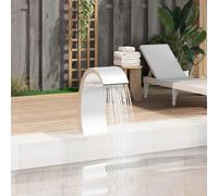 vidaXL Fontana per Piscina 22x60x70 cm in Acciaio Inox 304