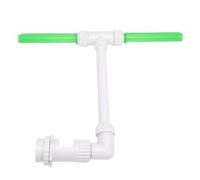 Fontana per piscina fluorescente a doppio ugello in PVC, spruzzatore a cascata per piscina, adatto per piscine fuori terra o interrate.