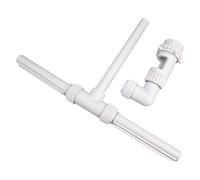 Fontana per piscina fuori terra, confezione da 2 pezzi, con doppio spruzzo, altezza regolabile, effetto raffreddamento, direzione a 360°, in plastica, per piscine fuori terra, interrate, feste in