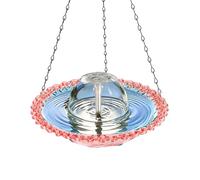 Fontana per Uccelli da Giardino | Acqua Chiara Elettrica Decorativa,da Giardino con Pompa | per Cortile Balcone Prato Terrazzo