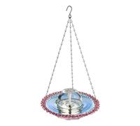 Fontana per Uccelli da Giardino Vasca per Acqua Chiara Antiruggine | con Pompa Acqua per Cortile Balcone Prato