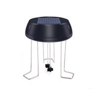 Fontana resistente alle intemperie della pompa solare dello stagno dell'ABS | Corpo in ABS resistente alle intemperie, dimensioni compatte 115 mm, finitura nera, resiste a tutte le stagioni