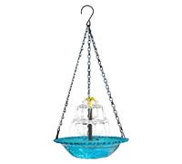 Fontana solare a cascata per uccelli con 3 strati che appendono la fontana dell'acqua per la decorazione del giardino e del cortile
