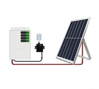 Fontana solare con batteria di riserva, aeratore veloce per stagno ad energia solare, per ossigenatore e circolazione dell'acqua da giardino, kit di filtri per stagni all'aperto (9 V, 10 W, 5200 mAH)