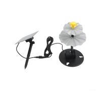 Fontana solare da 2 W per migliorare gli stagni degli uccelli e la decorazione del giardino, pompa efficiente con flusso d'acqua accattivante