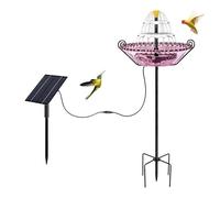 Fontana Solare Da Esterno Per Uccelli Abbeveratoio Passeri