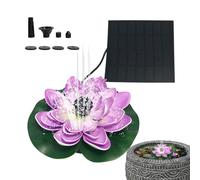 Fontana Solare, Fontana Solare Galleggiante Di Fiori Di Loto Artificiali Con 8 Ugelli, Fontane Per Bagni Per Uccelli, Pompa Per Stagno Da Giardino Per Uccelli, Giardino, Stagno, Piscina, Esterno