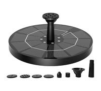 Fontana solare per bagni di uccelli, pompe per fontane,Pompa solare a base di uccelli - Durata della batteria di lunga durata, decorazione del paesaggio d'acqua con luce a LED per