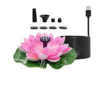 Fontana Solare Per Bagno - Pompa Acqua Galleggiante Per Piscine | Bacino Esterno Con Ugelli Spruzzo Regolabili, Decorazione Patio, Attrazione Ecologica Per Fauna selvatica, 18 X 18 C