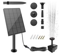 Fontana solare per esterno Pompa per laghetto piccolo Fontana solare da 2,5 W Pompa solare da giardino per kit fontana Acqua da bagno per uccelli fai da te