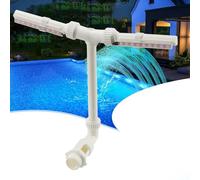 Fontana solare per piscina con luci RGB che cambiano colore, irrigatore regolabile per piscina con telecomando, spruzzatore a cascata per piscine sopra e interrate (A)