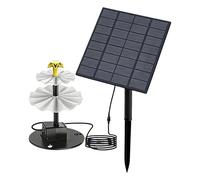 Fontana Solare Per Uccelli | a 3 Livelli a Gradini,Pompa Solare per Acqua - per Giardino Cortile Terrazza Laghetto Uccellini Stagno Piscina Esterno