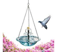 Fontana Solare per Uccelli da Esterno Bagno da Giardino Appendibile