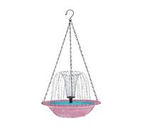 Fontana solare per uccelli - Pompa 'acqua galleggiante, abbeveratoio per uccelli da giardino, funzione ecologica, fontana a energia solare con più ugelli e controllo automatico del flusso per