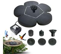 Fontana Solare Per Uccelli,Vasca Per Uccelli Ad Energia Solare - Vasca per con Cascata per Esterni Giardino Terrazzo Patio Cortile
