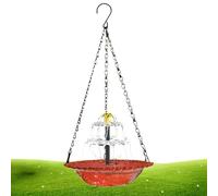 Fontana solare per vasca da bagno per uccelli, con vasca da bagno per uccelli resistente alle intemperie e gancio per catena, fontana da bagno per uccelli a energia solare | per giardino patio balcone