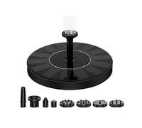Fontana solare Piscina d'acqua Stagno Cascata Mini fontana Decorazione da giardino Bagno for uccelli all'aperto Fontana ad energia solare Simula giglio Uso Efficiente Dell'Energia(16cm Fountain)