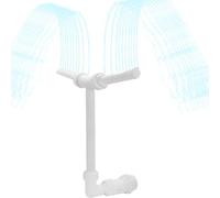 Fontana Spruzzatore Ad Alta Pressione per Piscina, 36 X 25 X 15 Cm - Fontana A Doppia Cascata, Regolabile 360°, Raffreddante, per Piscine Fuori Terra E Irrigazione Giardino