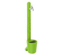 FONTANA TRADIZIONALE CON RUBINETTO PORTAGOMMA E CESTELLO - VERDE CHIARO
