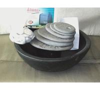 FONTANA ZEN BASE IN TERRACOTTA 1 SACCHETTO DI SASSI LEVIGATI DALL NATURA, ROCCIA