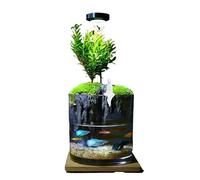 Fontana Zen da scrivania con statua di Buddha, tranquilla cascata e nebbia, decorazione per casa o ufficio (A)