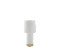 FontanaArte Cameo Lampada da Tavolo Bianco satinato Oro