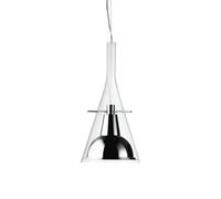 FontanaArte Flûte Lampada a Sospensione Trasparente cromo Grande 1