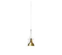 FontanaArte Flûte Lampada a Sospensione Trasparente ottone Piccola 1