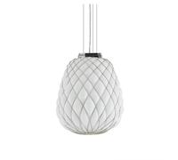 FontanaArte Pinecone Lampada a Sospensione Media Bianco cromo